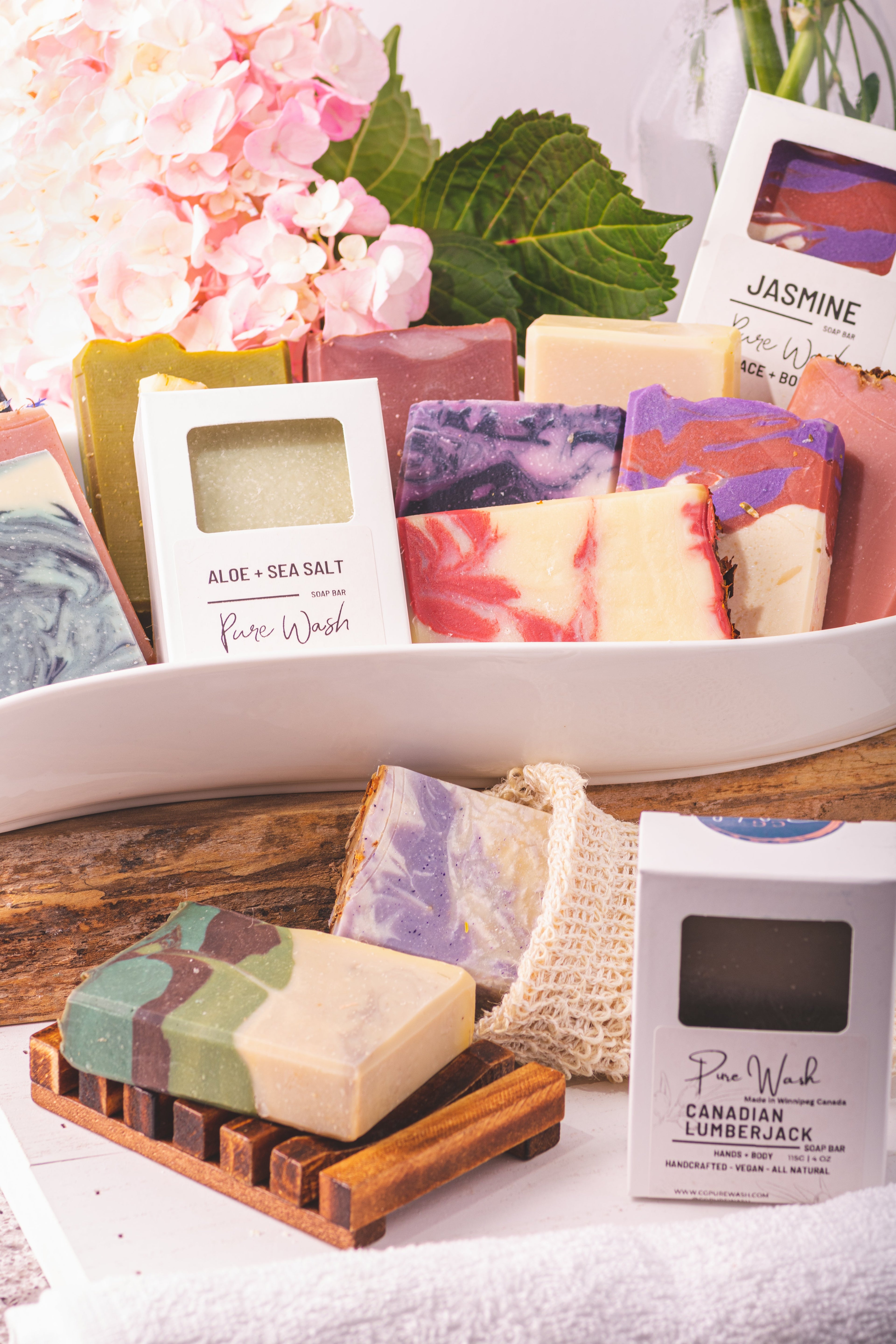 Pure Wash natural soap bars