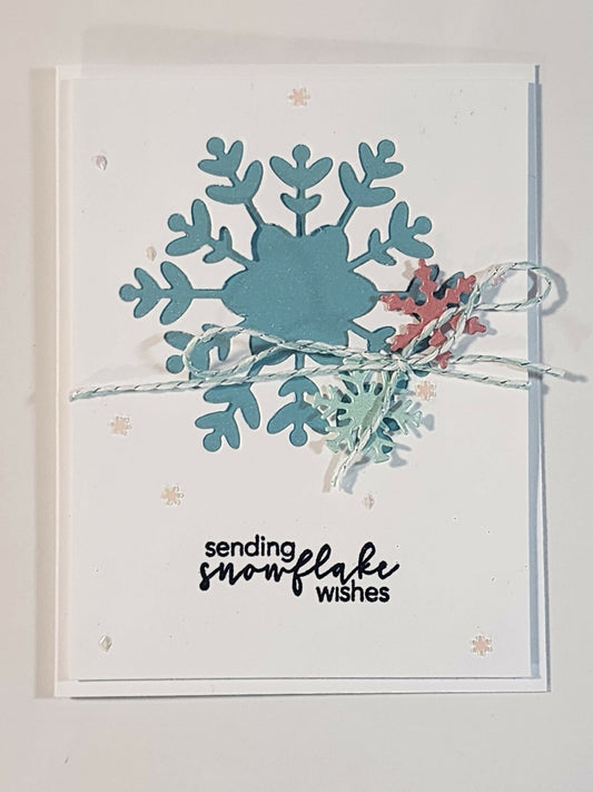 Snowflake Wishes Card - Pure Wash Canadian Made - Winnipeg