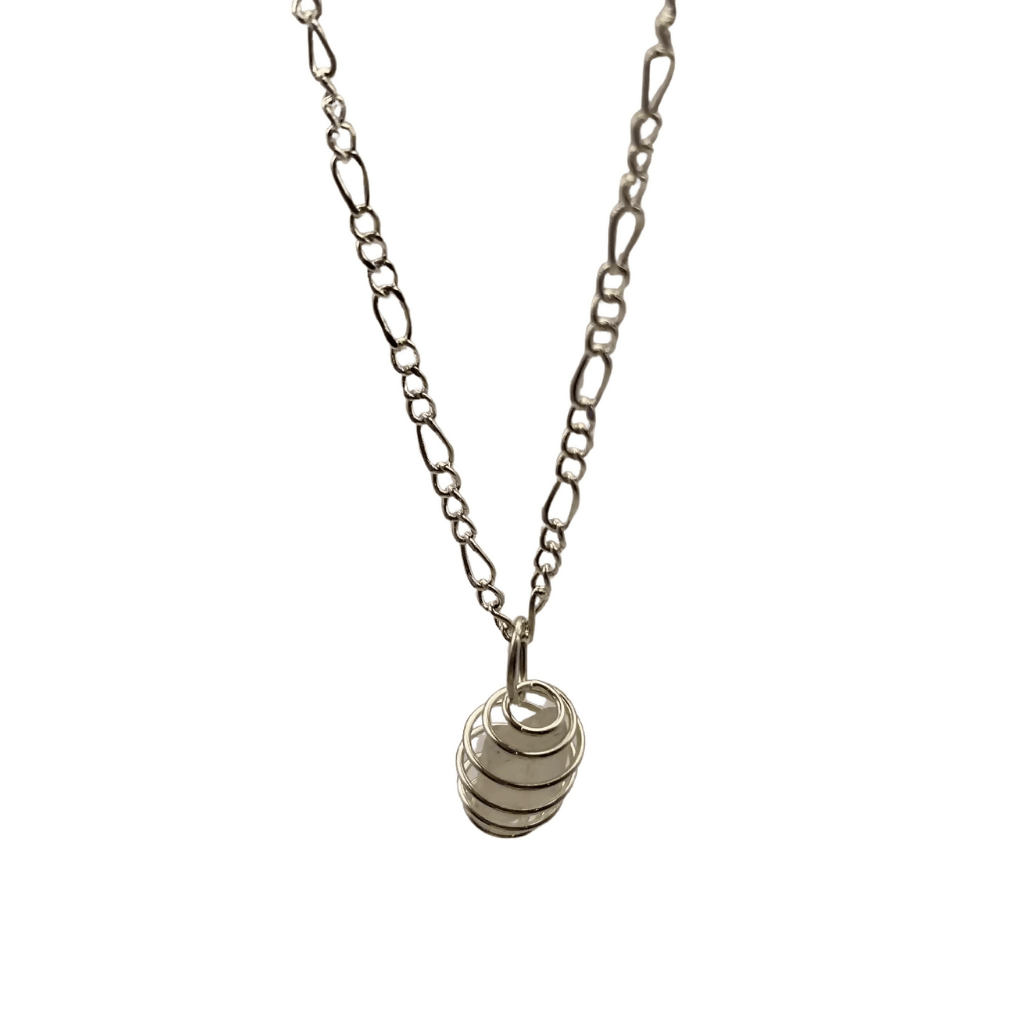 Beach Glass Caged Pendant - Pure Wash Canadian Made - Winnipeg