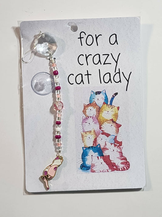 Small Cat Suncatcher 12 - Pure Wash Canadian Made - Winnipeg