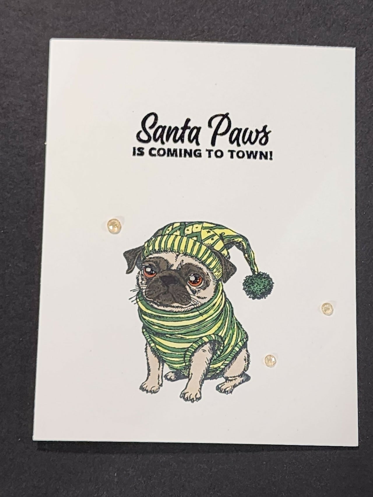 Simple Pug Card - Pure Wash Canadian Made - Winnipeg