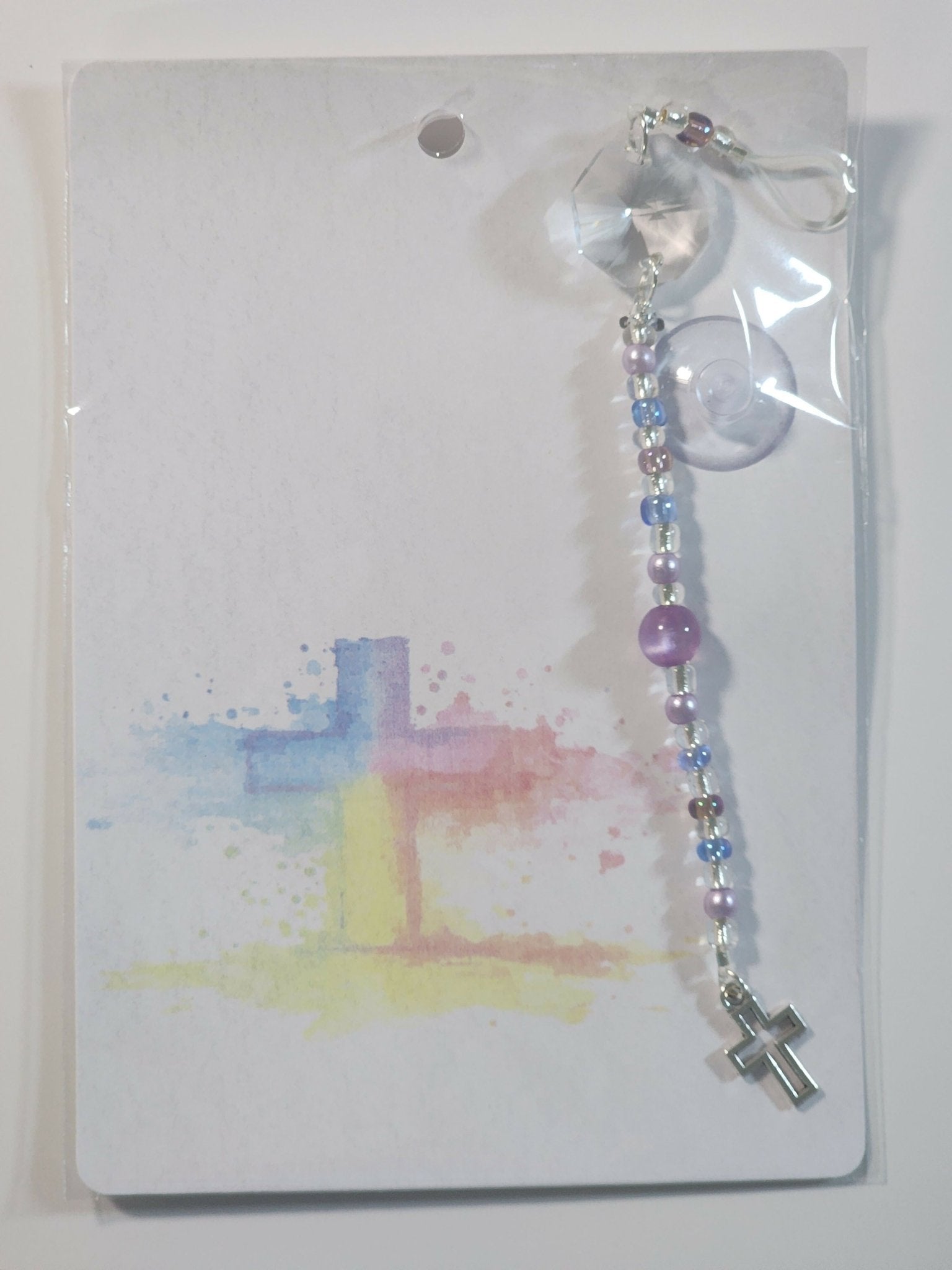 Small Cross Suncatcher 4 - Pure Wash Canadian Made - Winnipeg