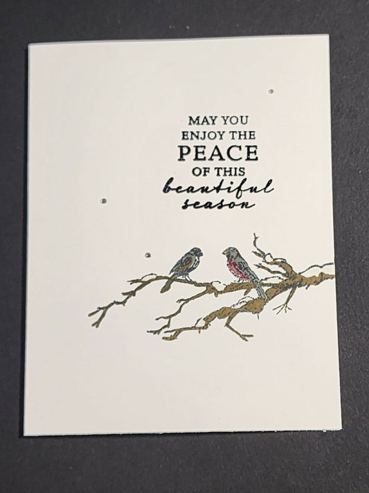 Simple Bird Card - Pure Wash Canadian Made - Winnipeg