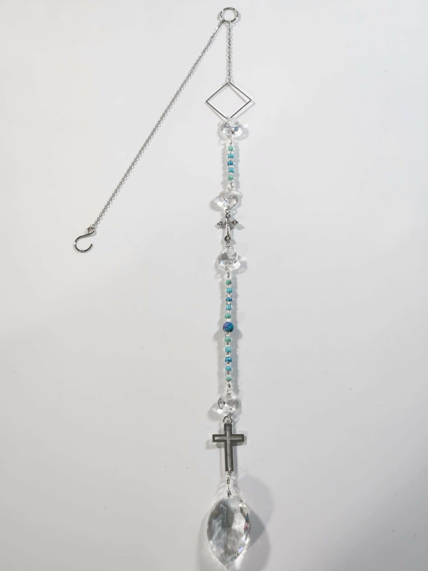 Cross Long Suncatcher - Pure Wash Canadian Made - Winnipeg