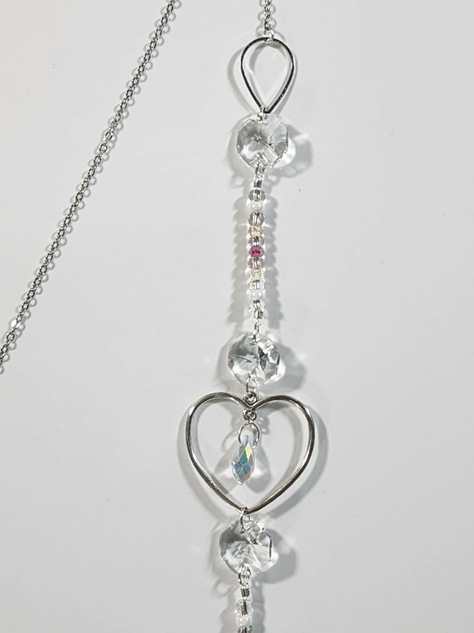 Heart Long Suncatcher - Pure Wash Canadian Made - Winnipeg