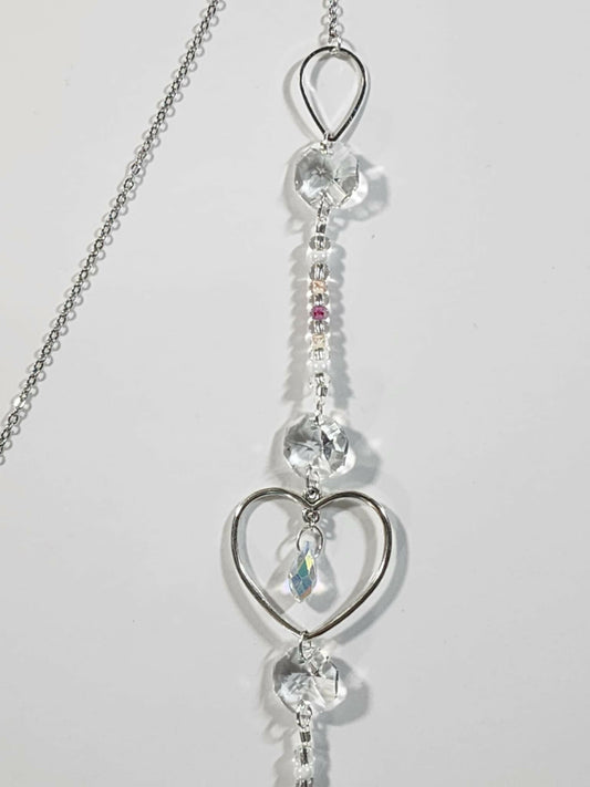 Heart Long Suncatcher - Pure Wash Canadian Made - Winnipeg