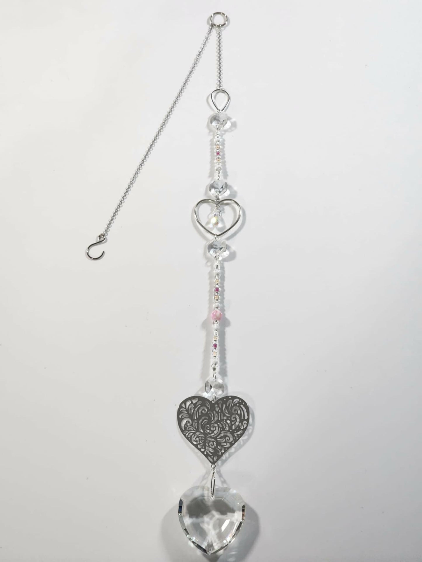 Heart Long Suncatcher - Pure Wash Canadian Made - Winnipeg