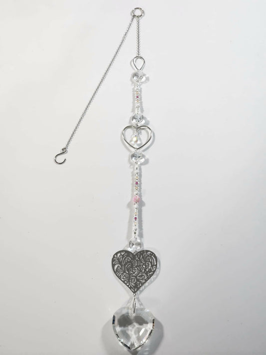 Heart Long Suncatcher - Pure Wash Canadian Made - Winnipeg