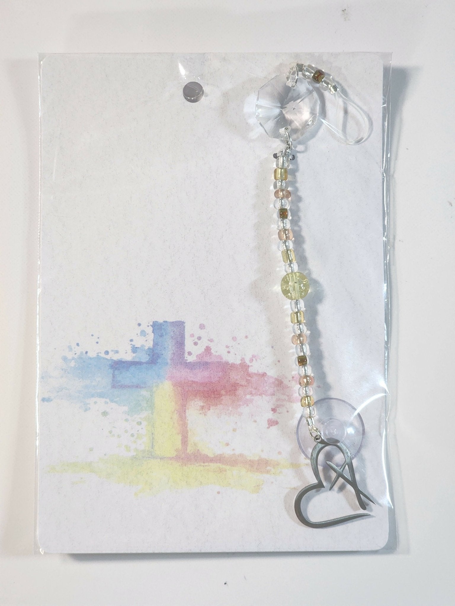 Small Cross Suncatcher 1 - Pure Wash Canadian Made - Winnipeg