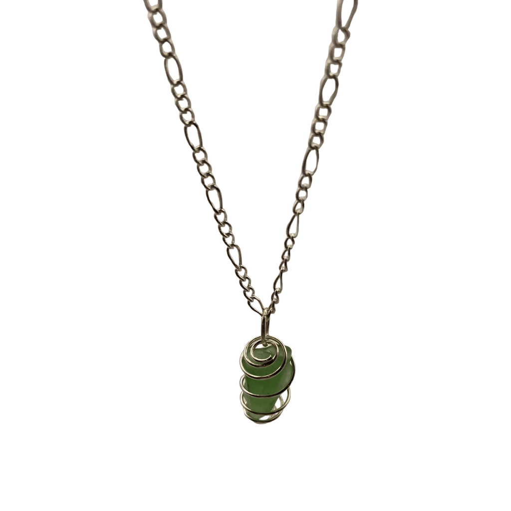 Beach Glass Caged Pendant - Pure Wash Canadian Made - Winnipeg
