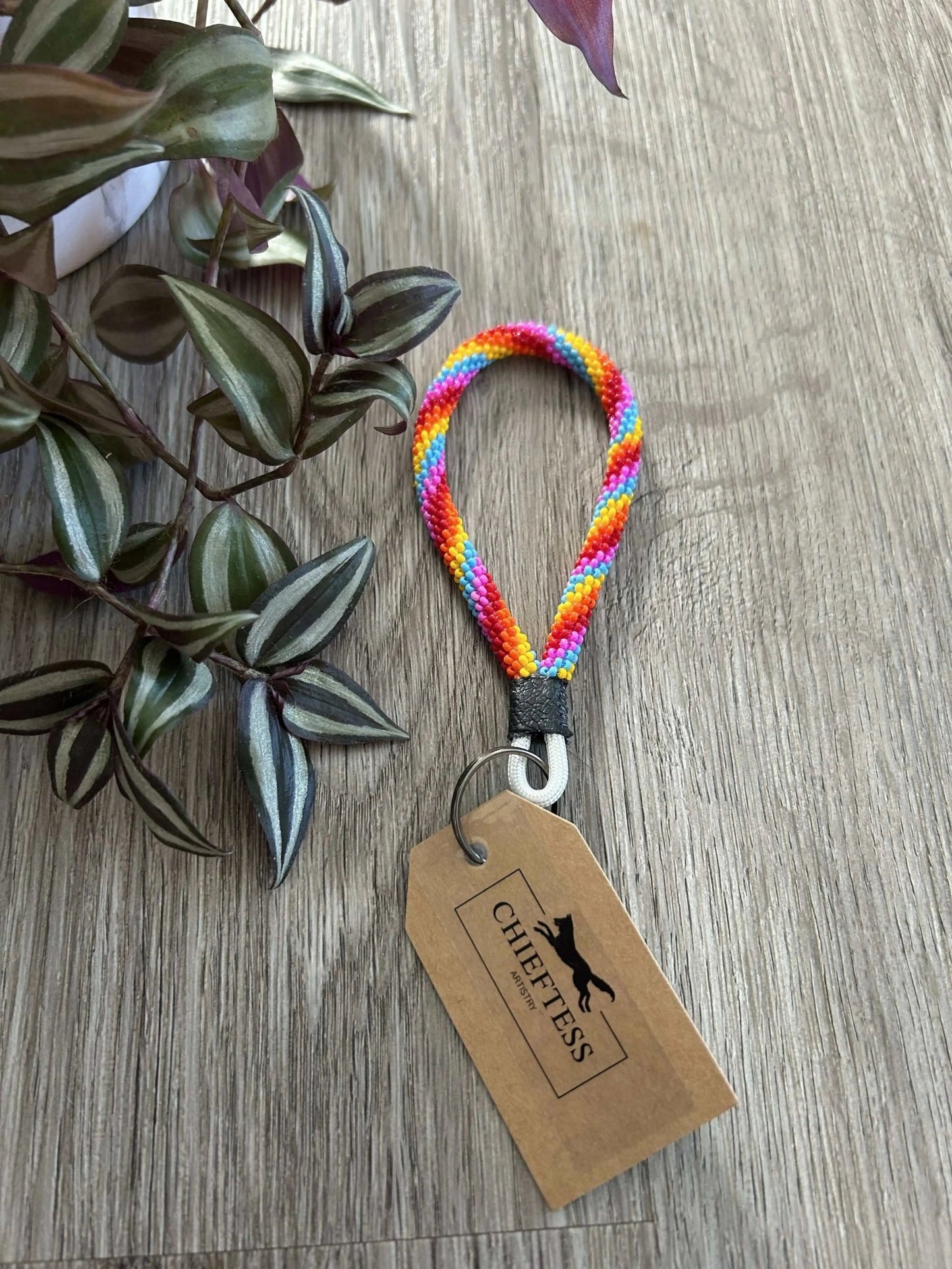 FIESTA: Mini Beaded Keychain - Pure Wash