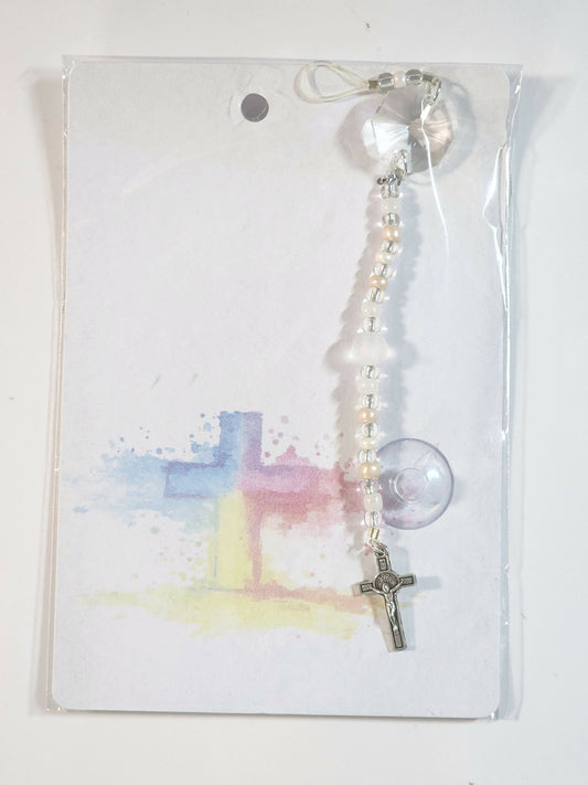 Small Cross Suncatcher 2 - Pure Wash Canadian Made - Winnipeg