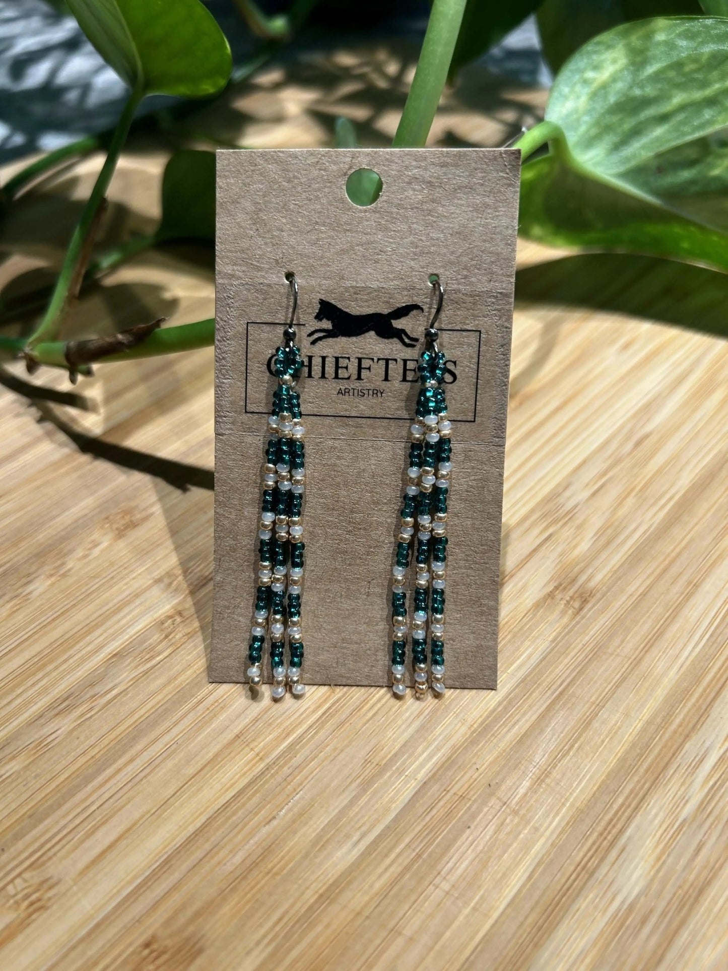 MINI 3: Dangle Beaded Earring - Pure Wash