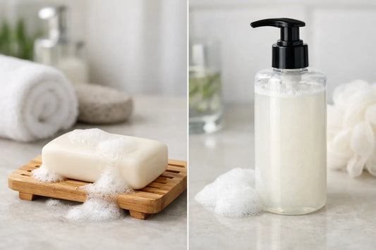 Bar soap vs body wash: which is better? Winnipeg canada