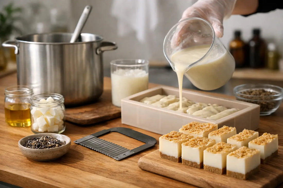 Small batch soap making process explained winnipeg canada