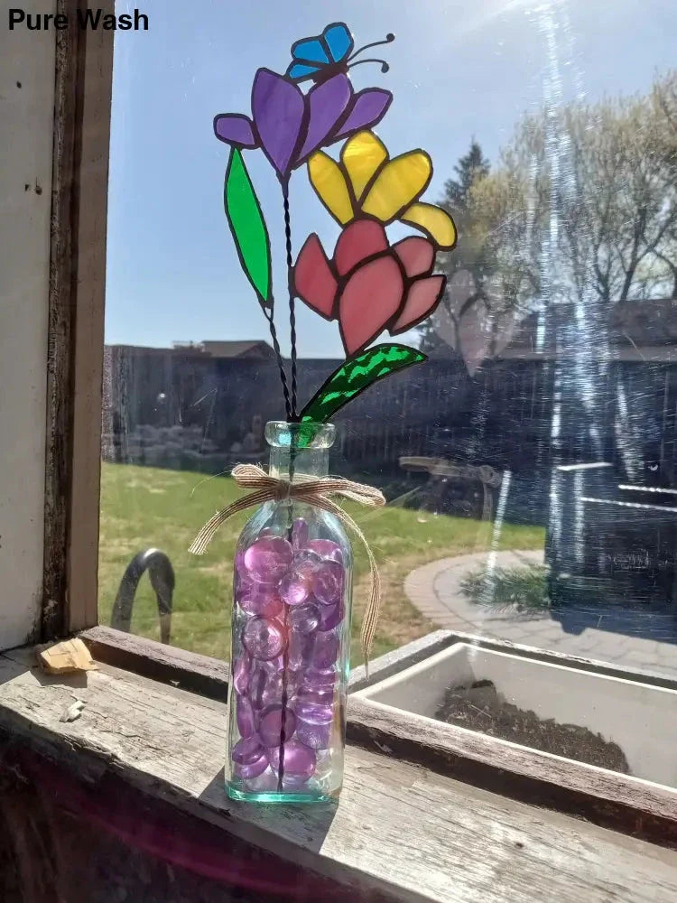 Glass suncatchers – by garry at pure wash winnipeg canada
