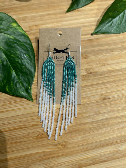 Beaded Fringe Earrings - MINI FRINGE: 6 Cascading Fringes