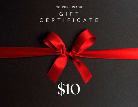 CG Pure Wash Gift Certificategift cardGive the gift of pure indulgence with CG Pure Wash Gift Certificate! 
Treat your loved ones to a luxurious selection of handmade, all-natural bath products that are CG Pure Wash Gift CardCG Pure Wash