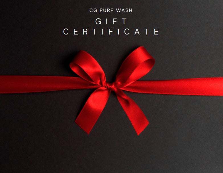 CG Pure Wash Gift Certificategift cardGive the gift of pure indulgence with CG Pure Wash Gift Certificate! 
Treat your loved ones to a luxurious selection of handmade, all-natural bath products that are CG Pure Wash Gift CardCG Pure Wash