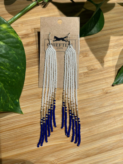 Beaded Fringe Earrings - MINI FRINGE: 6 Cascading Fringes