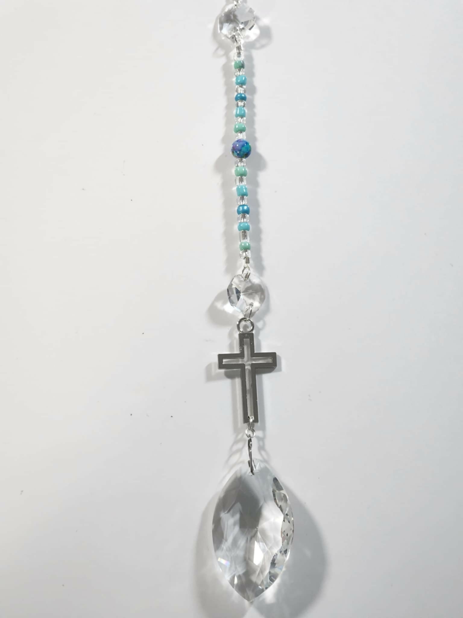 Cross Long Suncatcher - Pure Wash Canadian Made - Winnipeg