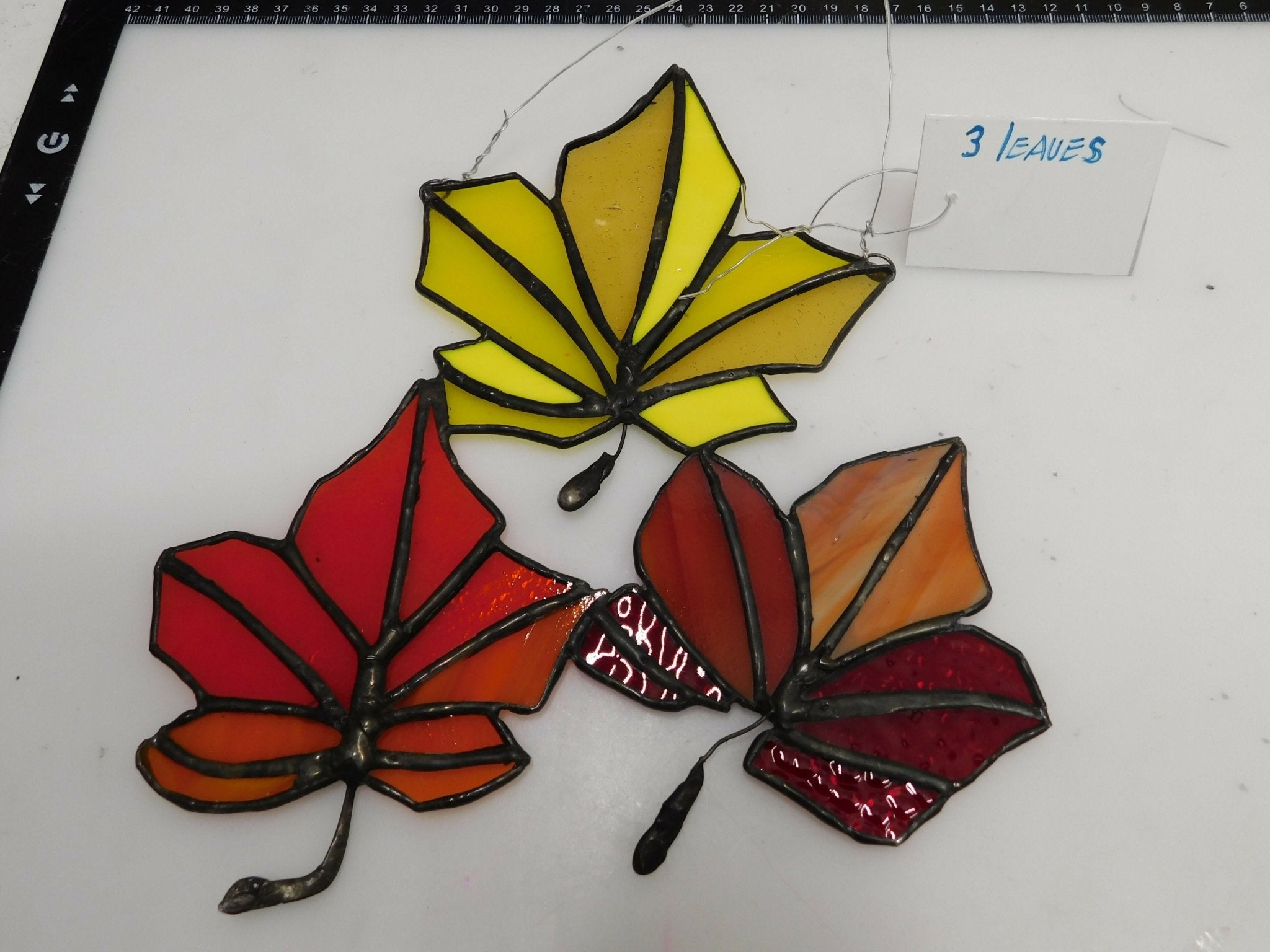 3 fall colored leaves - Pure Wash Canadian Made - Winnipeg