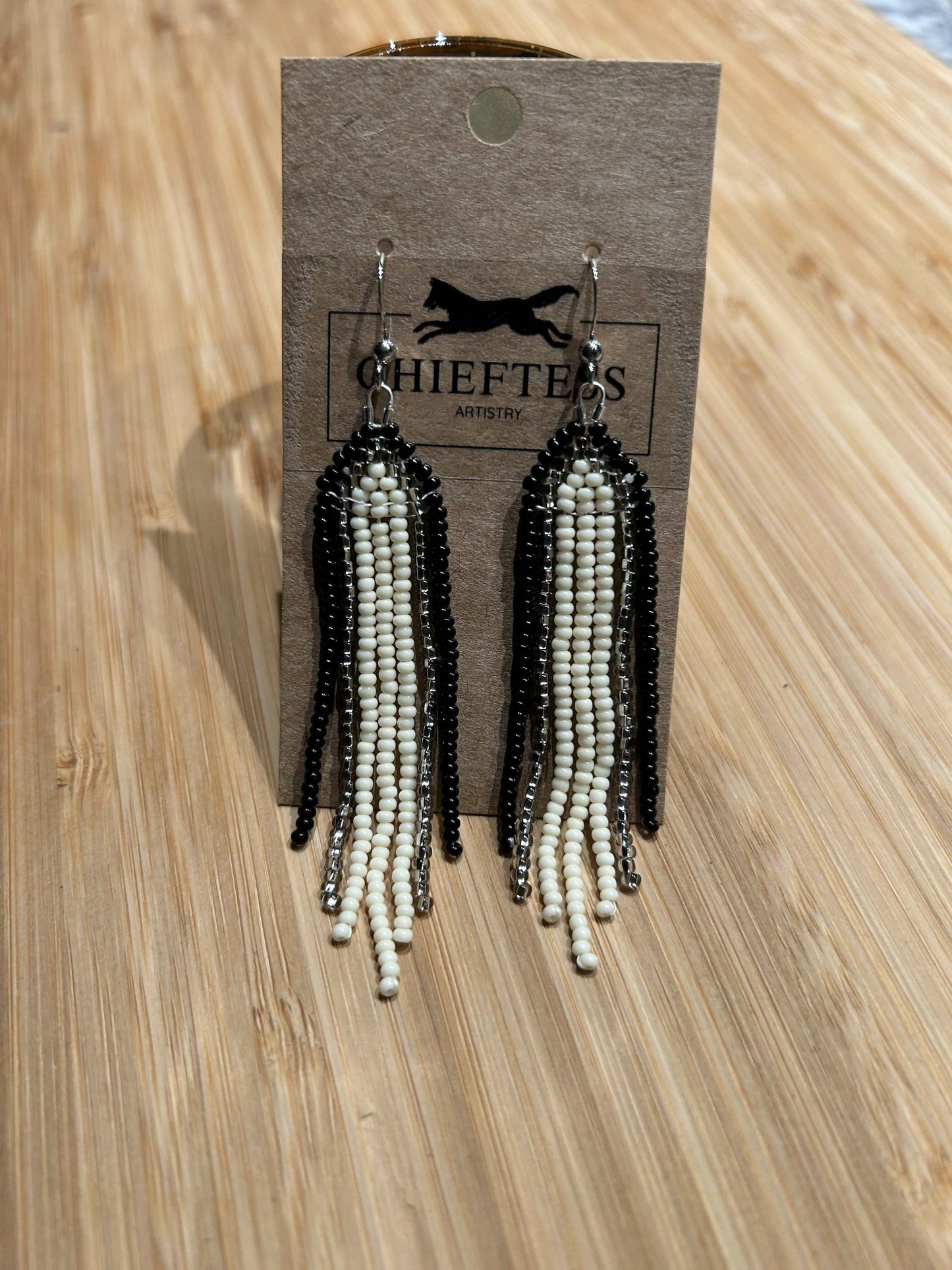 Beaded Fringe Earrings - MINI FRINGE: 6 Cascading Fringes