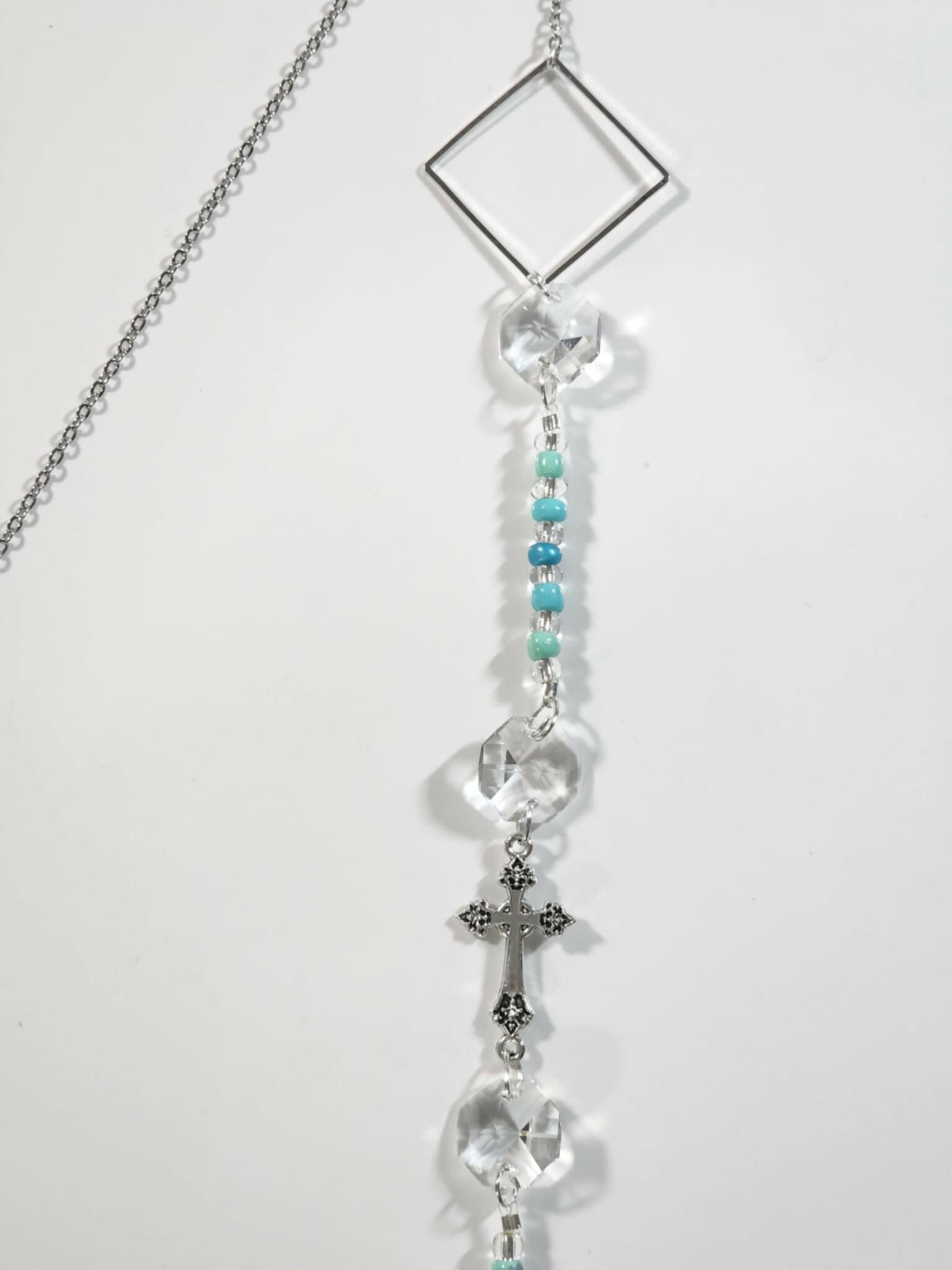 Cross Long Suncatcher - Pure Wash Canadian Made - Winnipeg