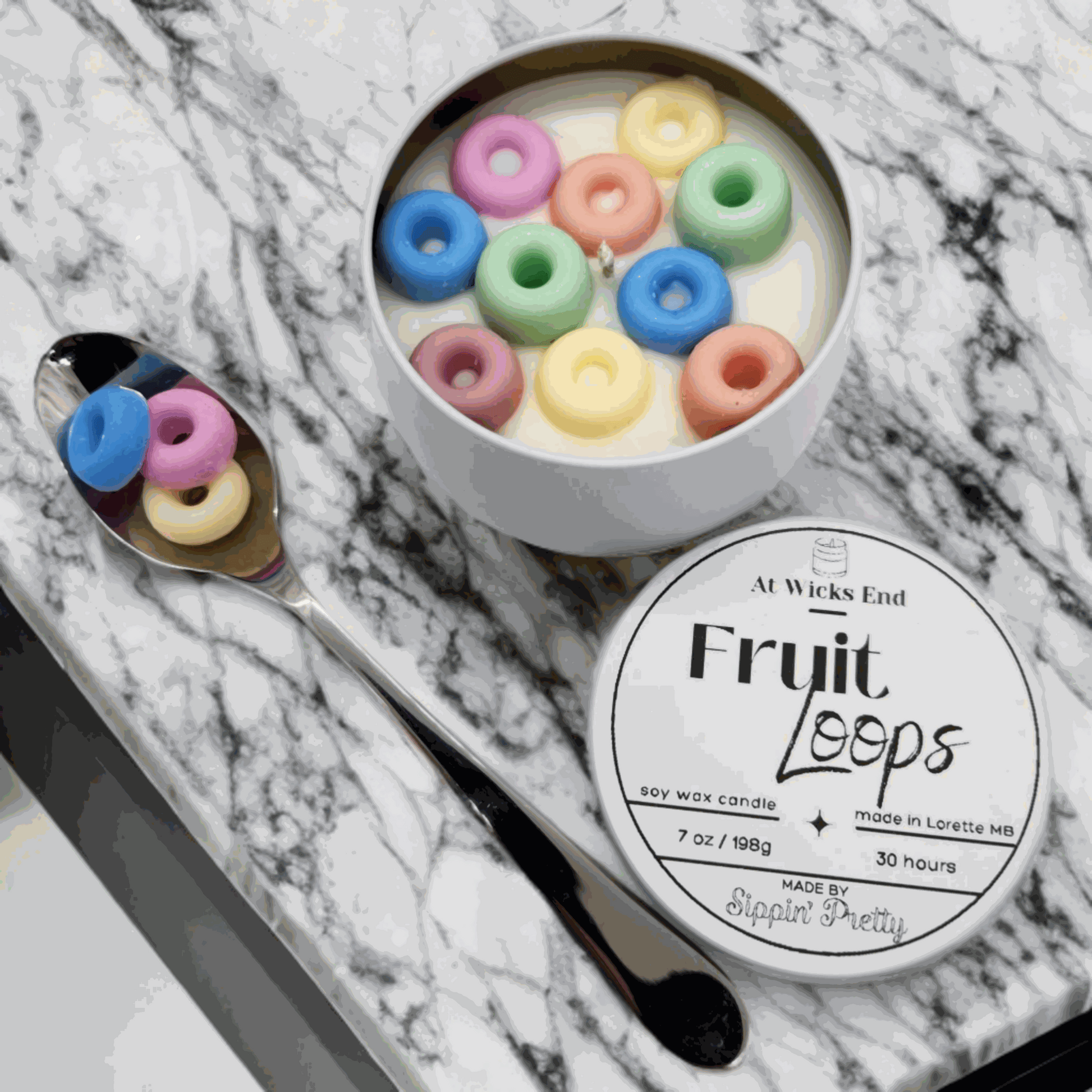 Fruit Loops Candle - Sweet and Fruity Scented Candle