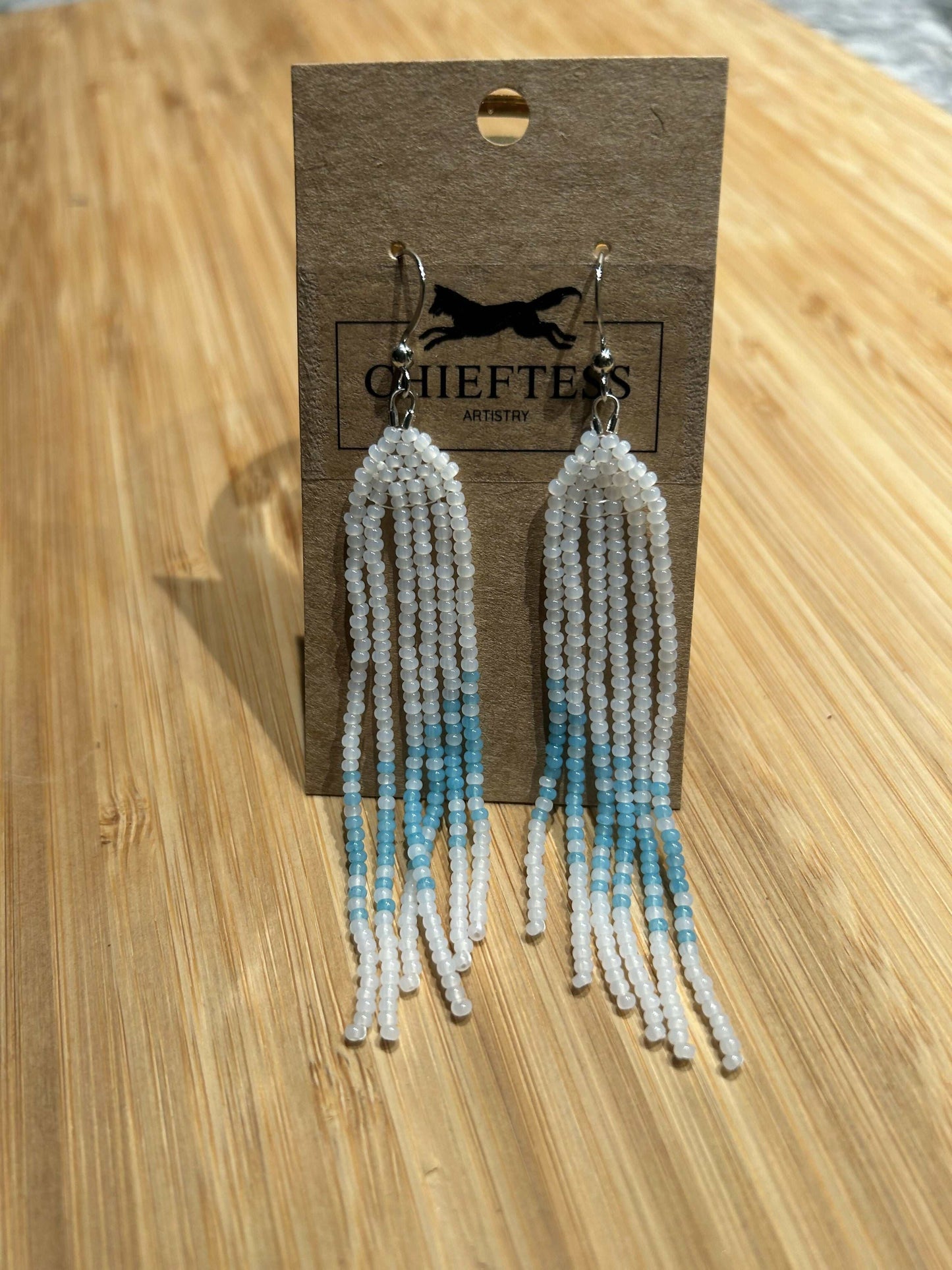 Beaded Fringe Earrings - MINI FRINGE: 6 Cascading Fringes