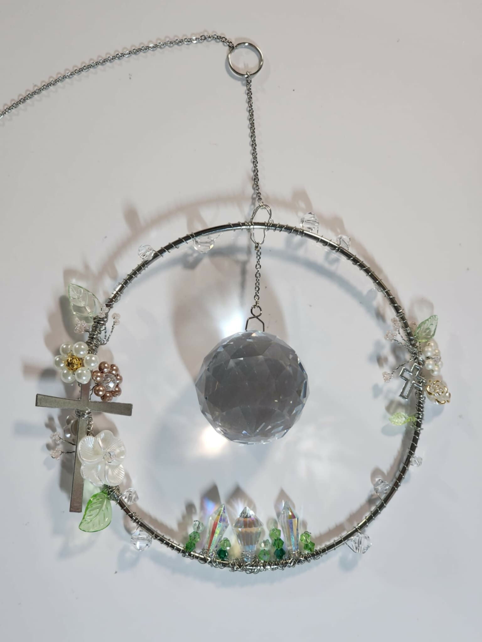 Magic Garden Cross Suncatcher - Pure Wash Canadian Made - Winnipeg