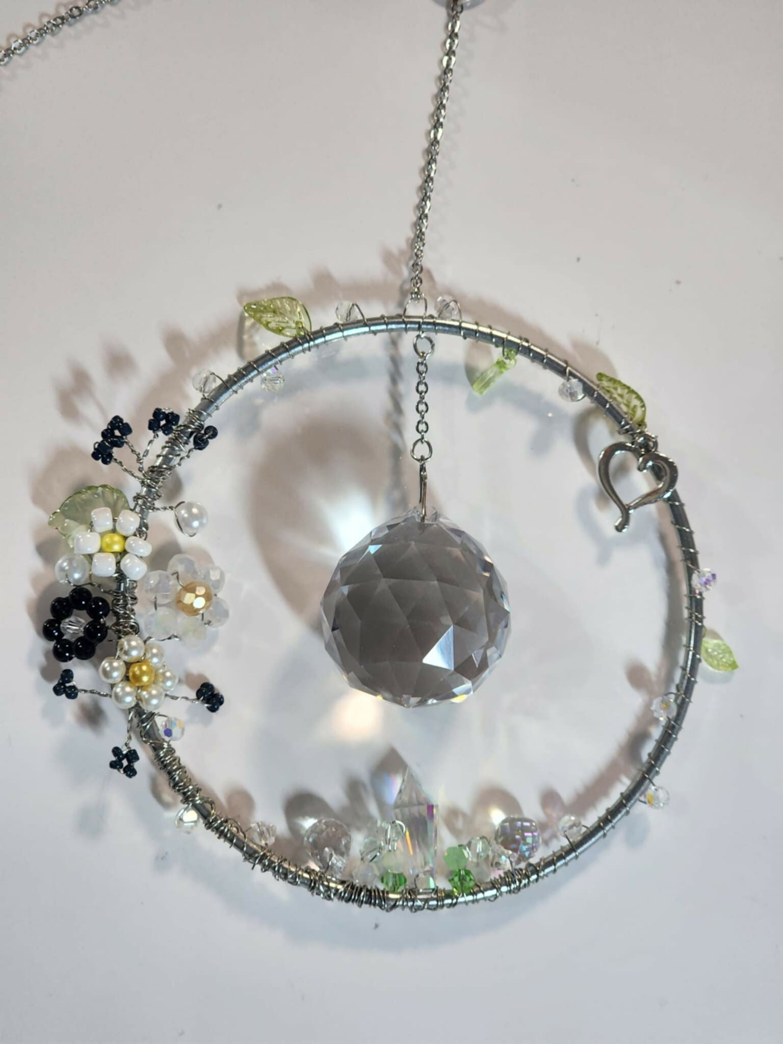 Magic Garden Heart Suncatcher - Pure Wash Canadian Made - Winnipeg