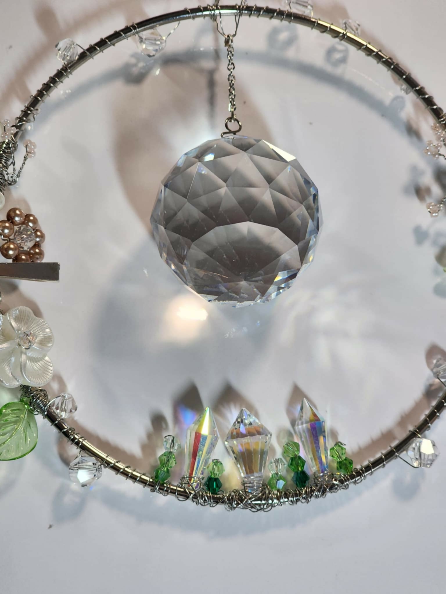 Magic Garden Cross Suncatcher - Pure Wash Canadian Made - Winnipeg