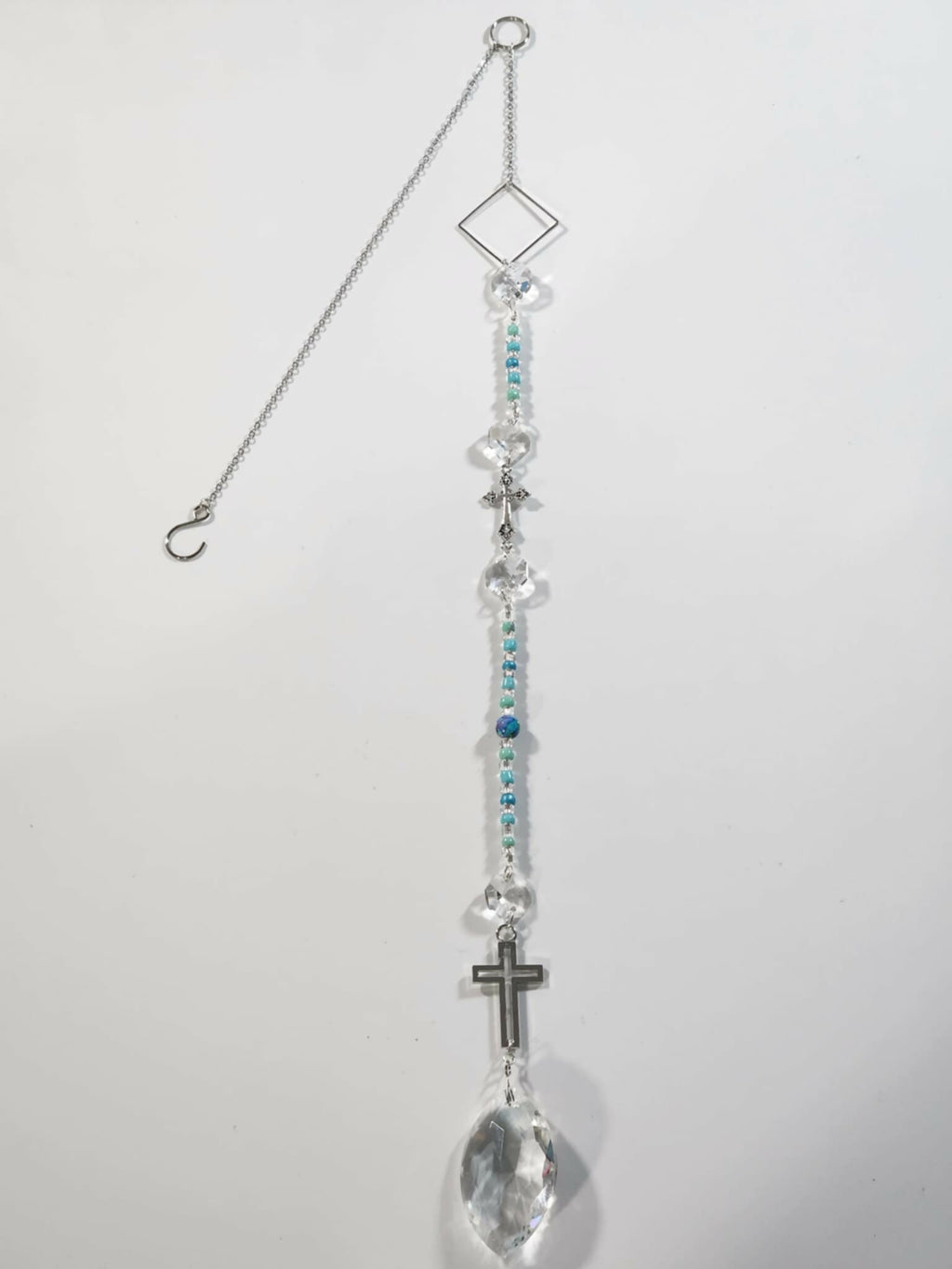 Cross Long Suncatcher - Pure Wash Canadian Made - Winnipeg