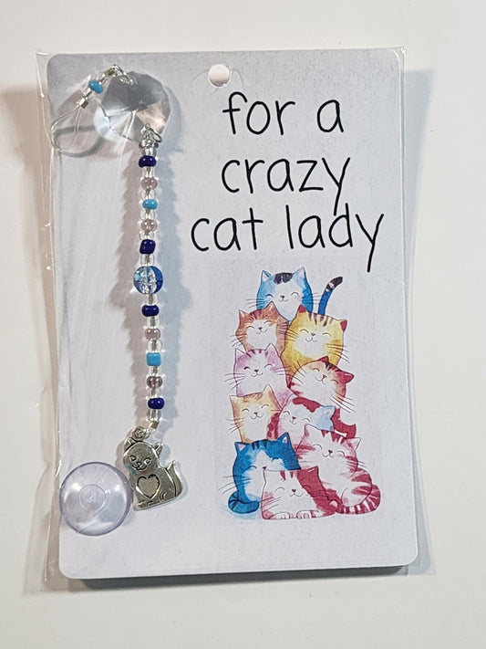 Small Cat Suncatcher 11 - Pure Wash Canadian Made - Winnipeg