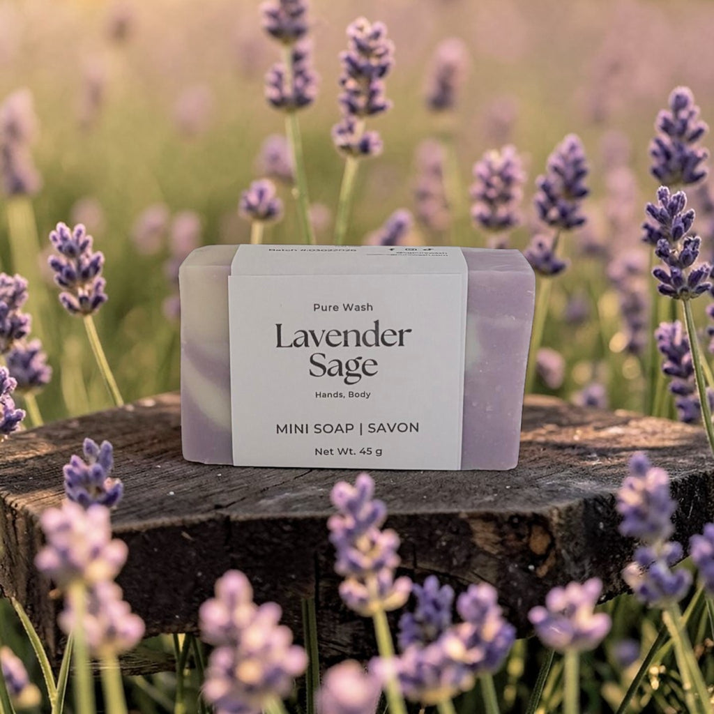 Lavender Sage Soap Bar - Mini - 3.3 oz - Bar Soap