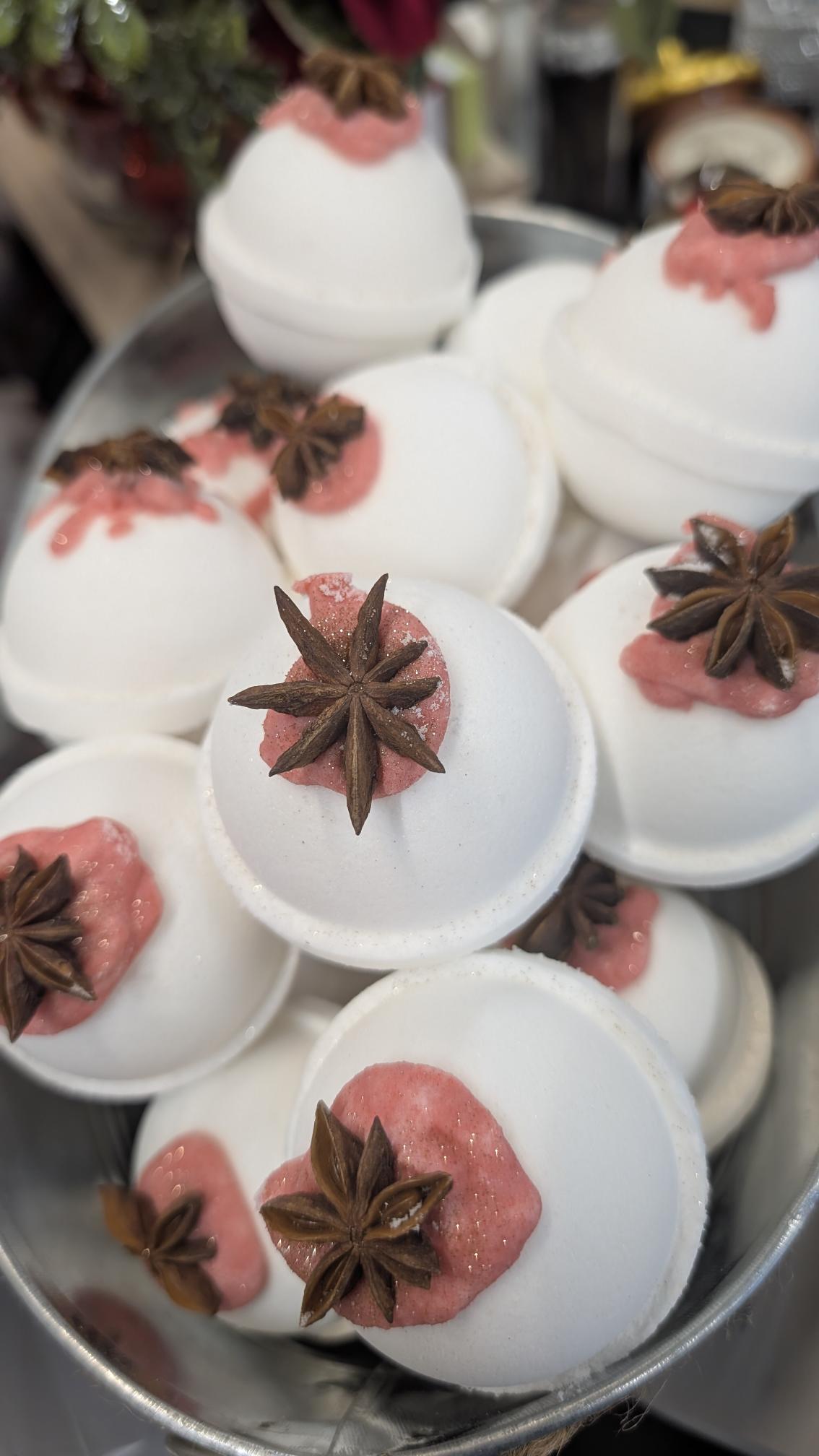Chocolate Mint Bliss Star Anise Bath Bombs: Relaxing Indulgence