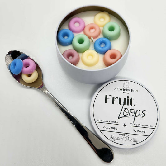 Fruit Loops Candle - Hand Poured Sweet and Fruity Scented Candle