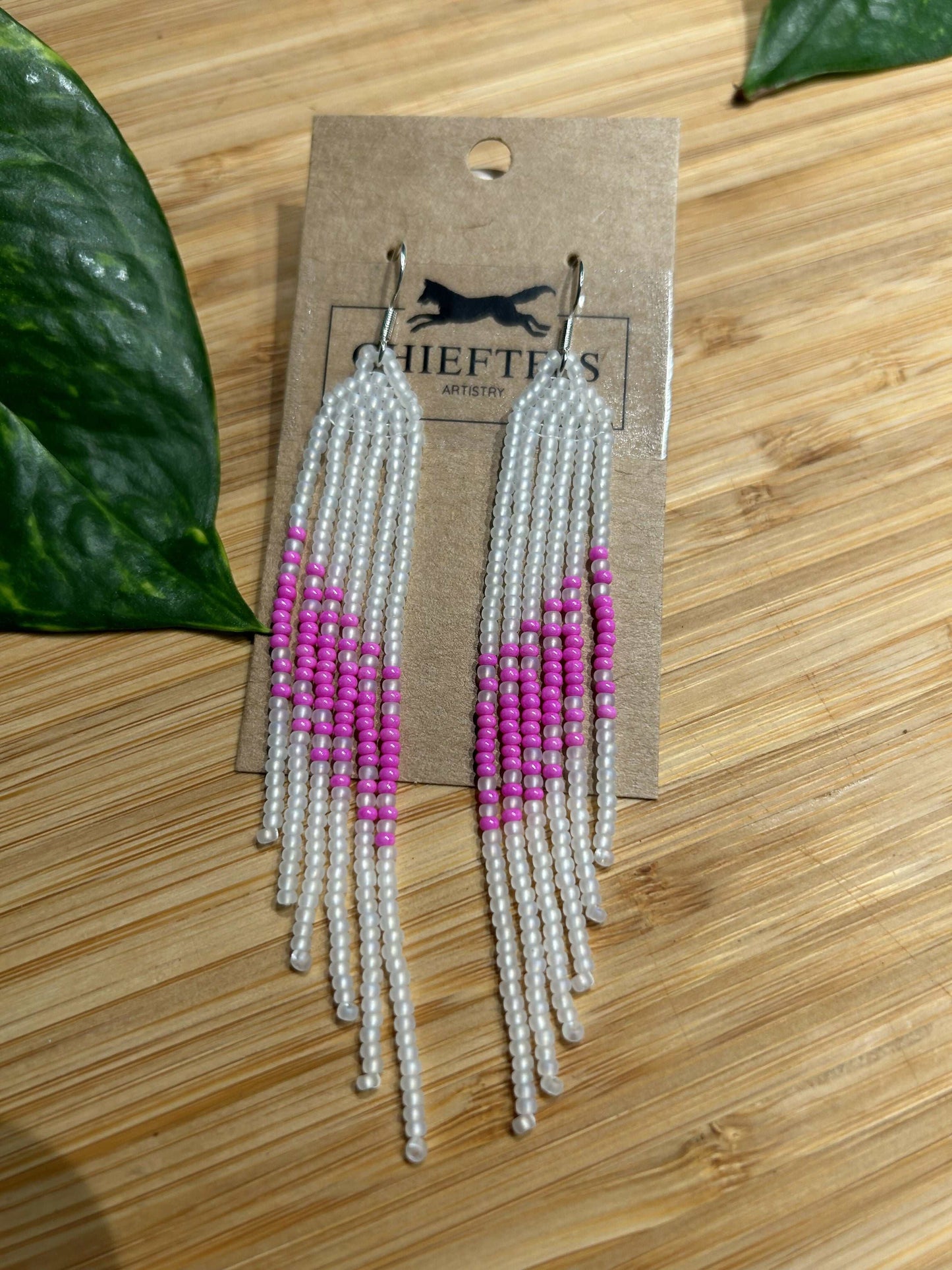 Beaded Fringe Earrings - MINI FRINGE: 6 Cascading Fringes