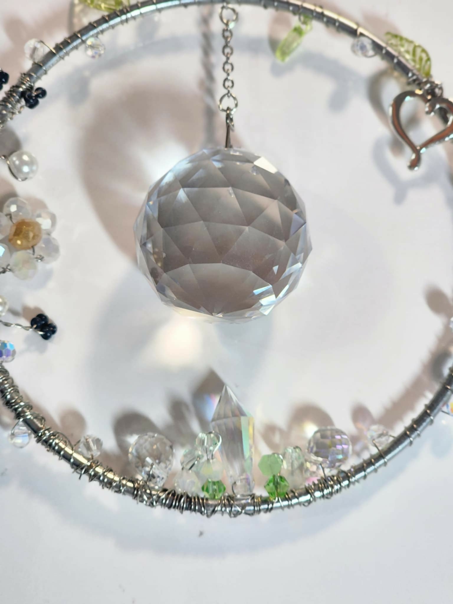 Magic Garden Heart Suncatcher - Pure Wash Canadian Made - Winnipeg