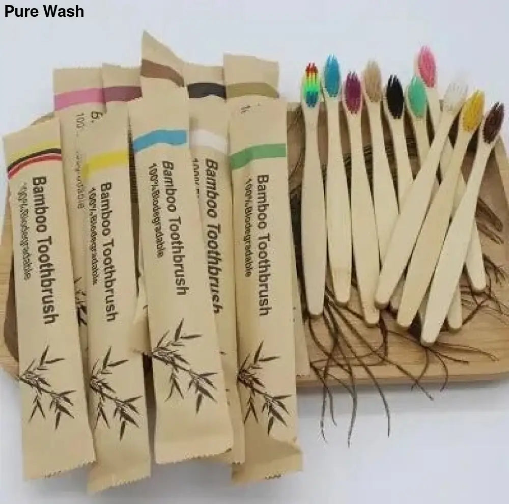 Bamboo Biodegradable Toothbrush - Pure Wash