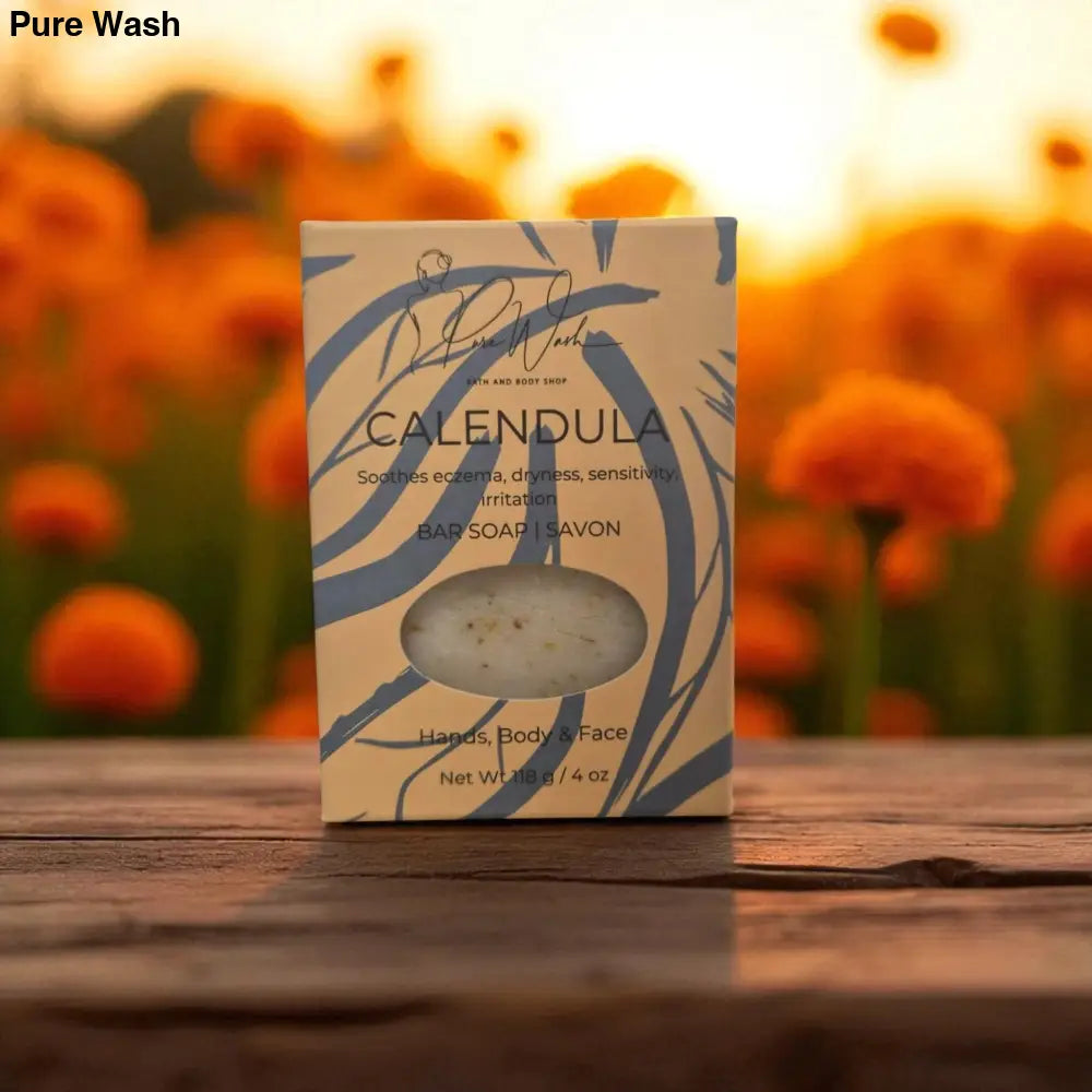 Calendula Soap Bar - Pure Wash Canadian Made - Winnipeg