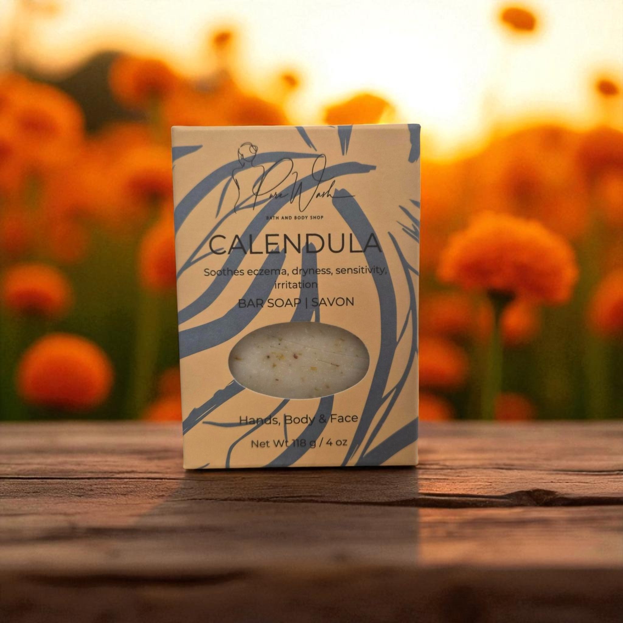 Calendula Soap Bar - Pure Wash Canadian Made - Winnipeg