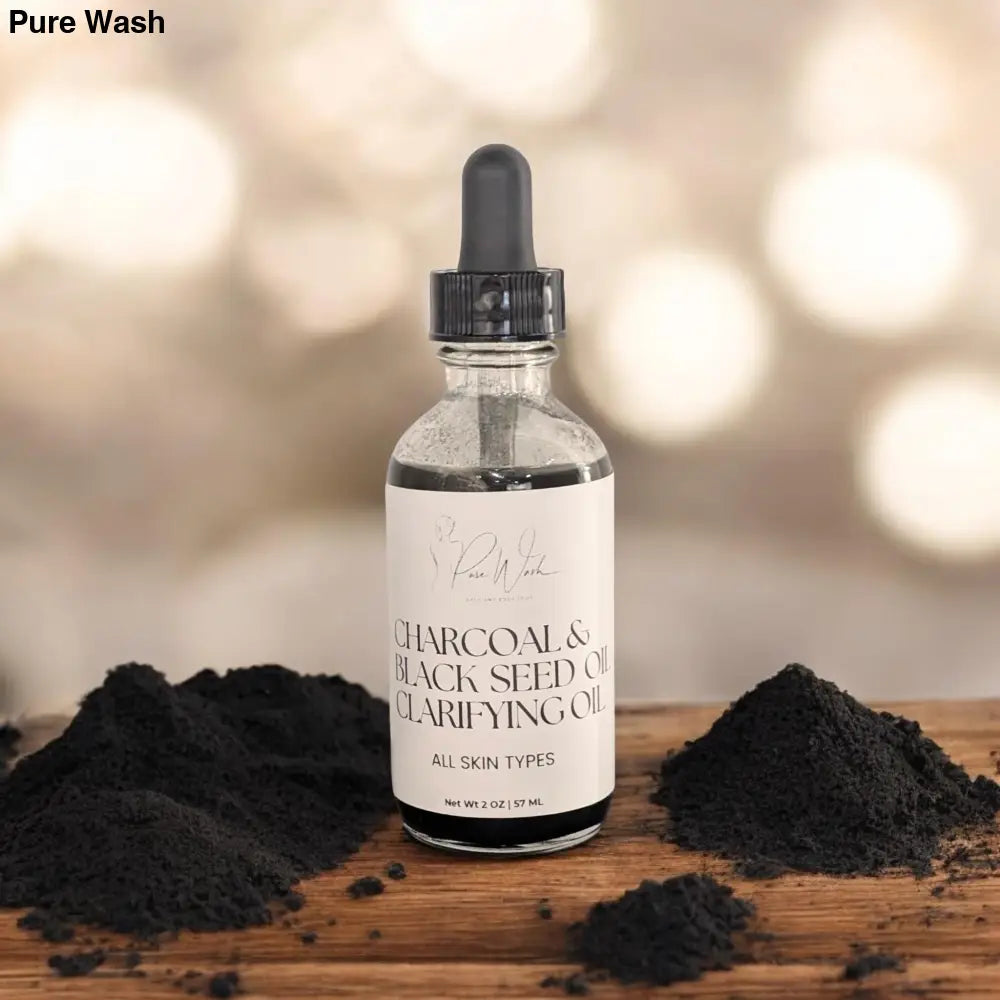 Charcoal & Black Seed Clarifying Oil - Pure Wash Canadian Made - Winnipeg