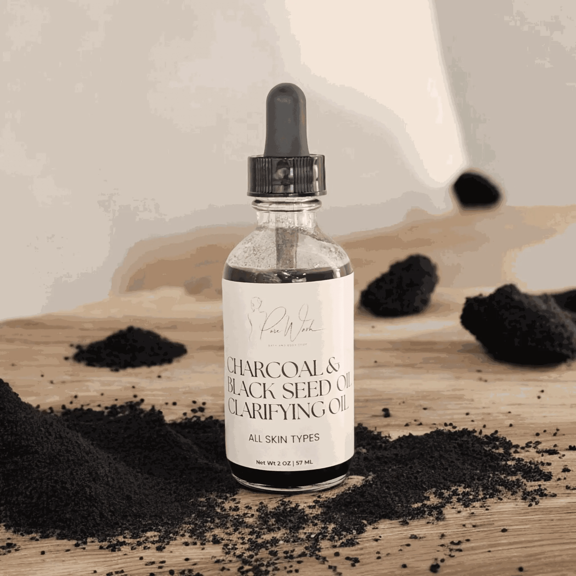 Charcoal & Black Seed Clarifying Oil - Pure Wash
