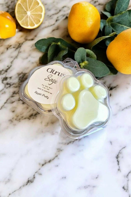 Refreshing Citrus Sage Aromatherapy Wax Melt for Home Fragrance - Pure Wash Aromatherapy wax melt home fragrance