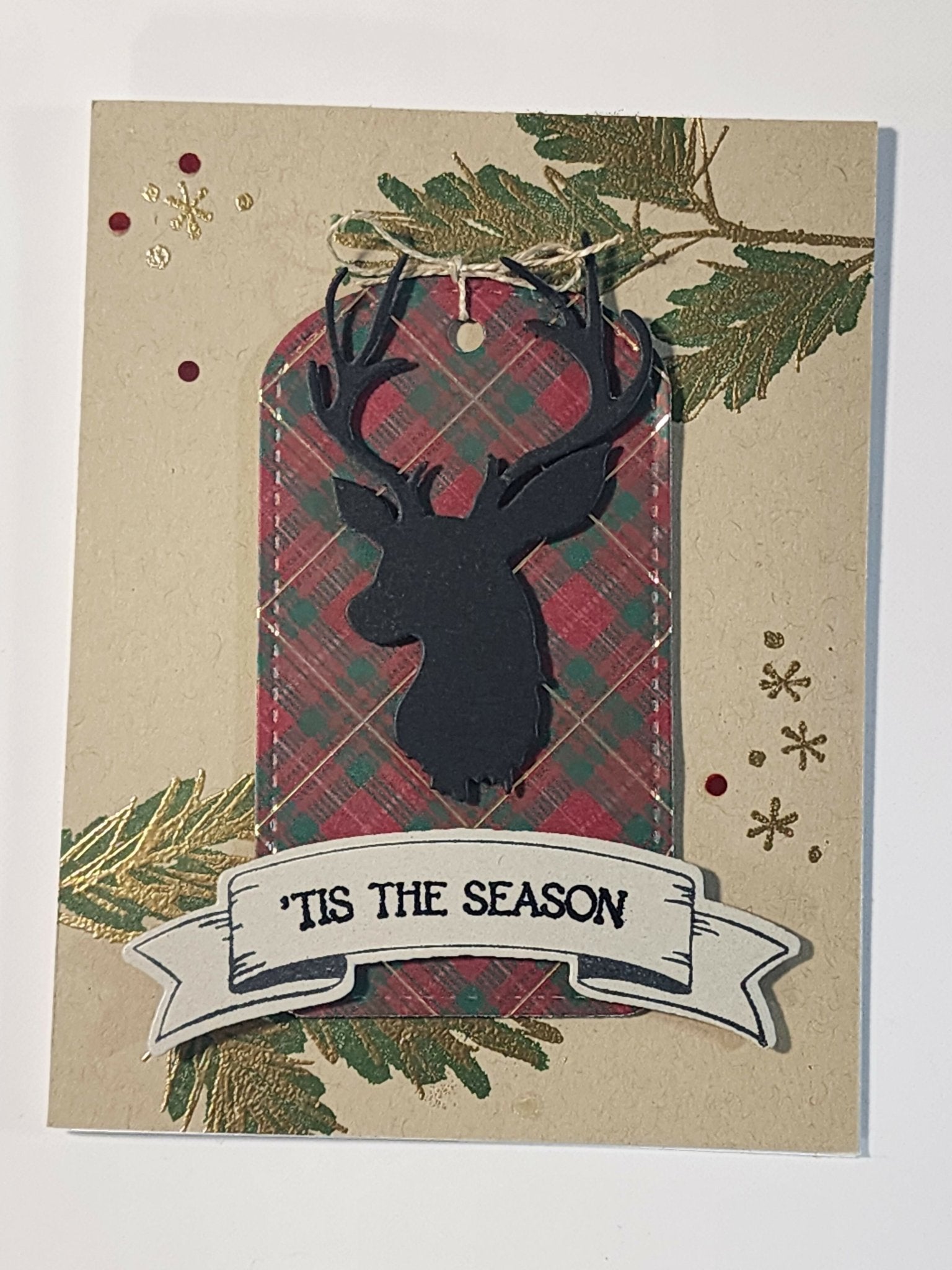 Deer Silhouette Card - Pure Wash Canadian Made - Winnipeg