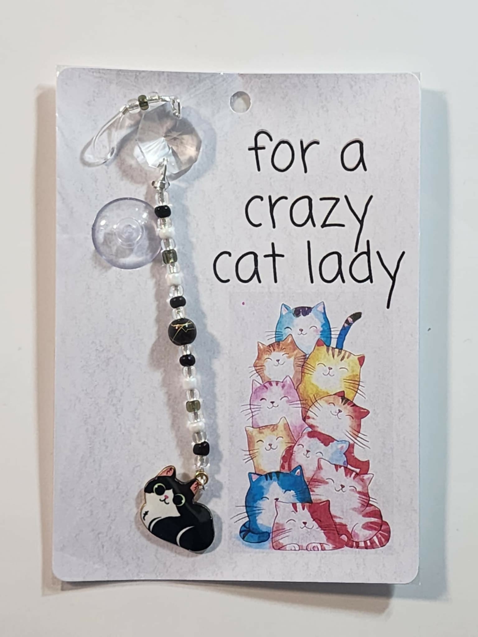 Small Cat Suncatcher 16 - Pure Wash Canadian Made - Winnipeg