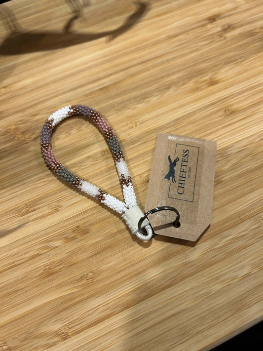 EMPRESS: Mini Beaded Keychain - Pure Wash