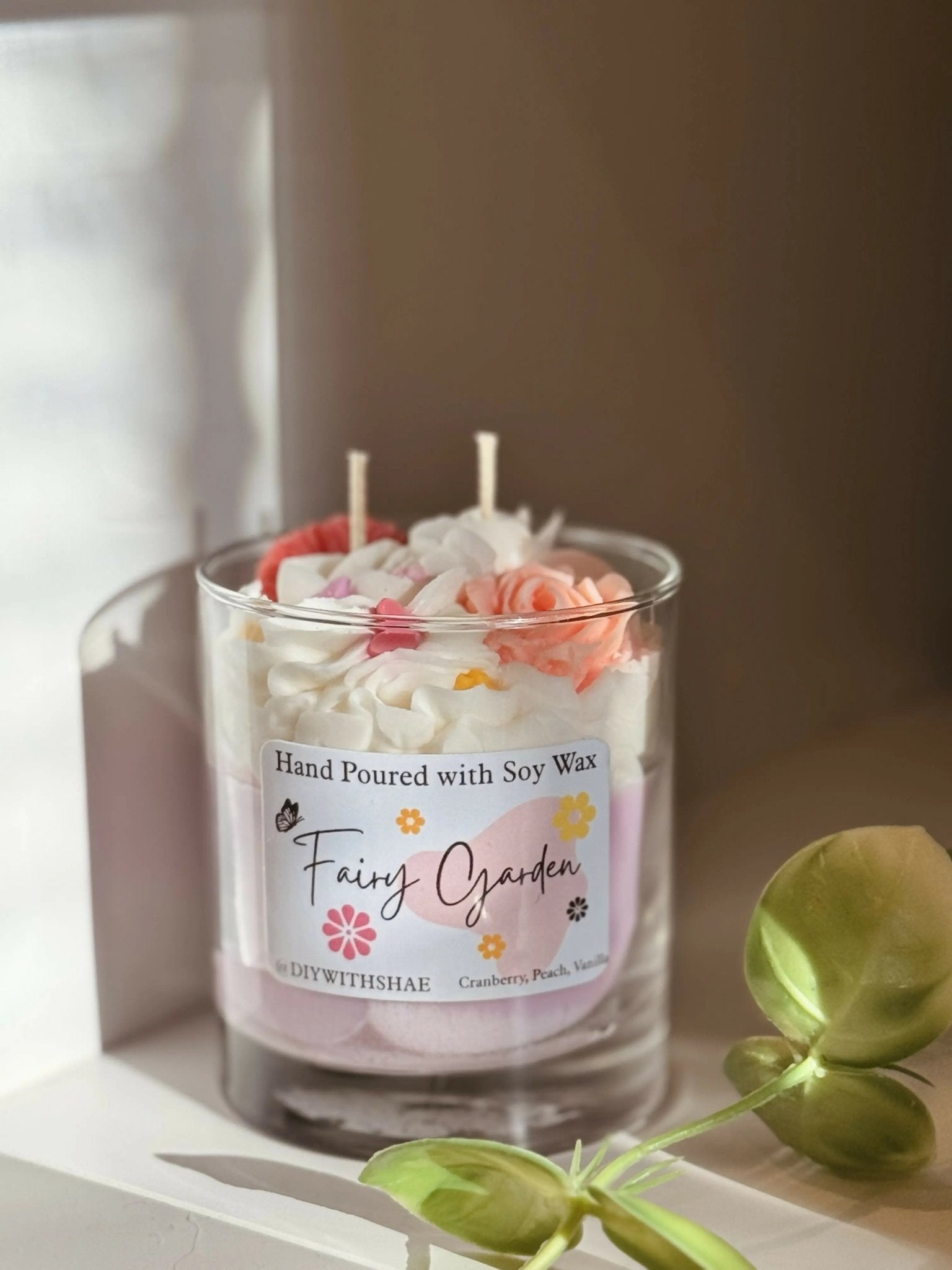 Fairy Garden Soy Wax Dessert Style Candle - Pure Wash
